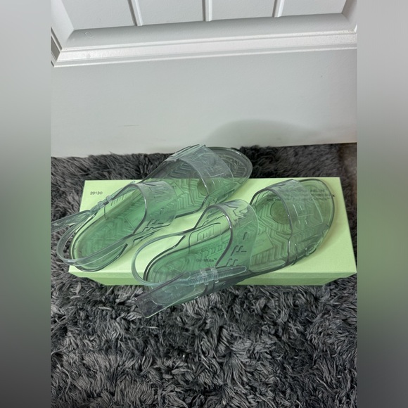 Off-White Ziptie Jelly Sandals Size 38 - Picture 2 of 3